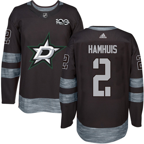 Adidas Stars #2 Dan Hamhuis Black 1917-100th Anniversary Stitched NHL Jersey - Click Image to Close
